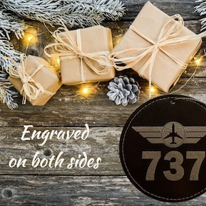 Airplane Ornaments, 737, Aviation Decorations, Holidays