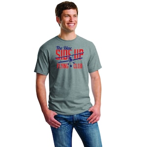 Aviation Shirt, Pilot Shirt, Aviation Gift, Blue Side Up, Gifts for Pilots, Fun Aviation Flying Shirts