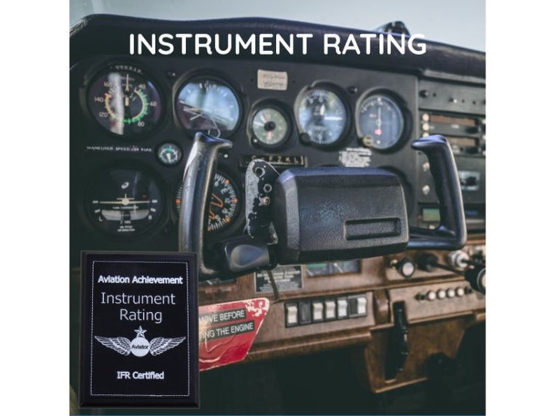 Instrument Rating Aviation Plaque Etsy