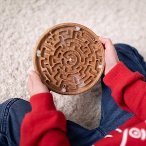 Labyrinth game birthday Gift double-sided wooden maze educational toys Christmas gift for him for her for Dad Mom for family game night