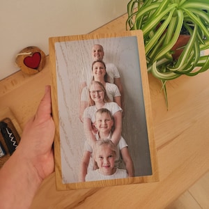 Wood Photo Gift Family Picture Frames Personalized Custom Photo wood print picture on wood photo frame custom photo on wood picture photos