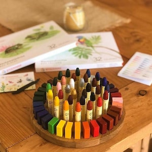 Stockmar crayon holder for sticks and blocks, waldorf crayon holder, gift for kids, desk organizer holder without crayons gifts organization