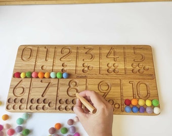 wooden counting board
