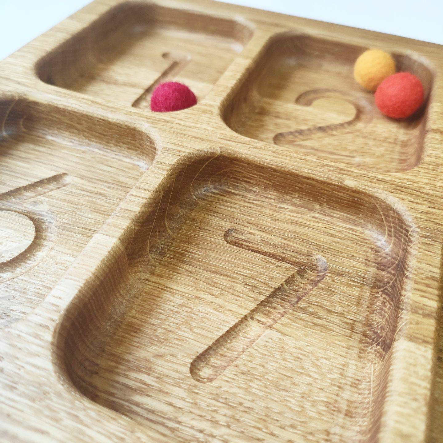 Montessori Sorting Tray With 10 Sections and Numbers Gifts Etsy Australia