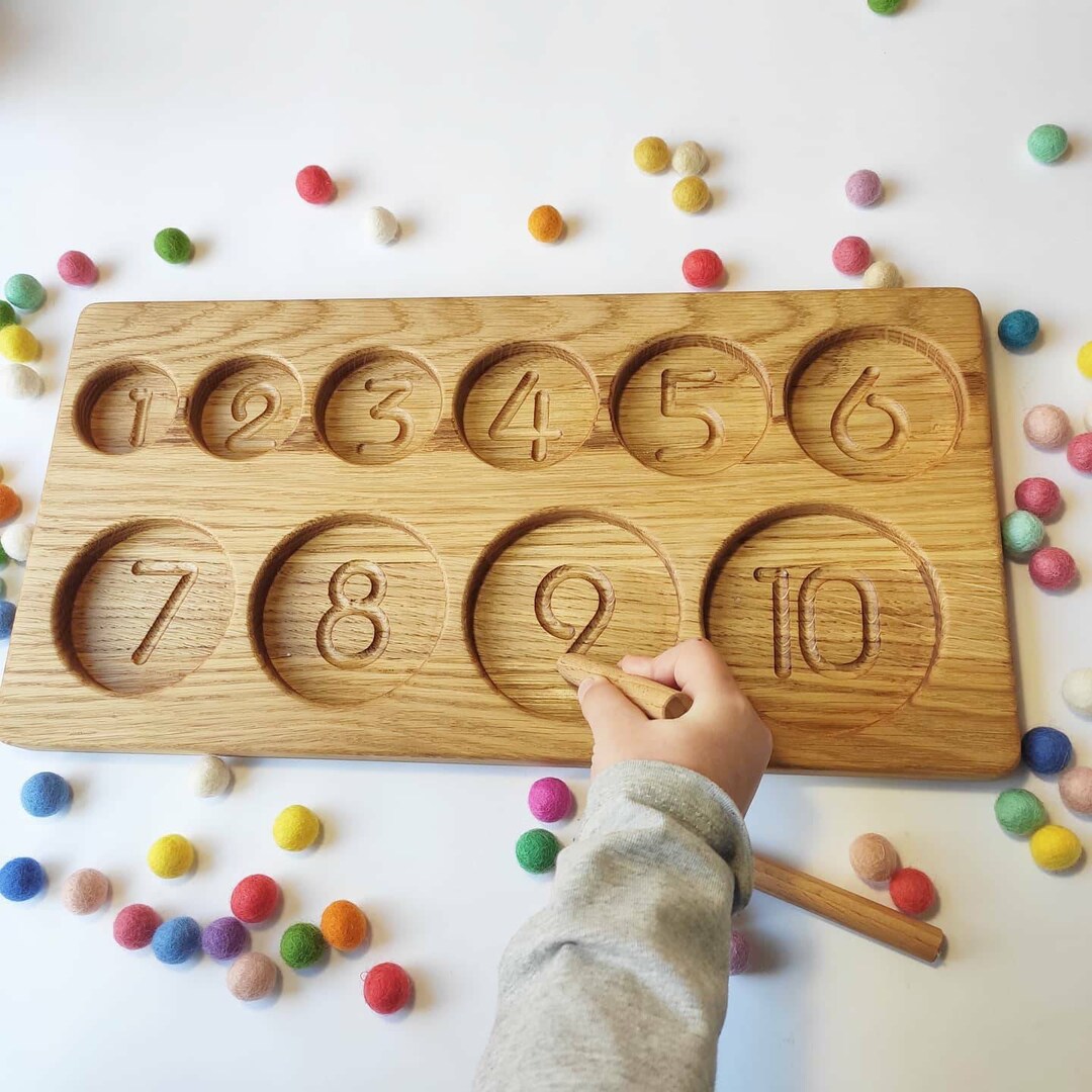 Montessori Sorting Tray With Numbers 1-10 Personalized Gifts for Kids ...