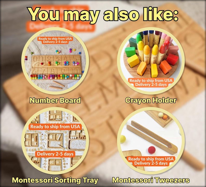 Birthday gift for kids, Montessori prewriting tracing reversible board, fine motor skills, birthday gift for kids For ages 4+ image 11