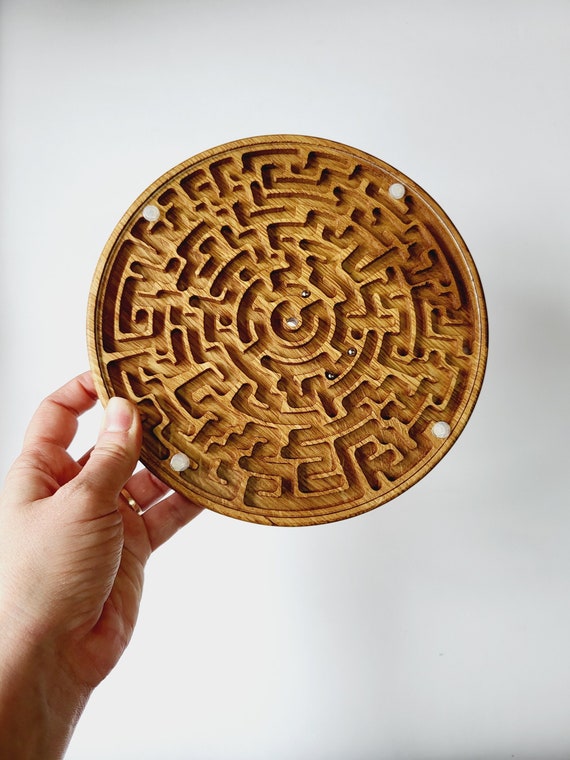 Gift for Kids for Adults Double-sided Labyrinth Maze Family Game