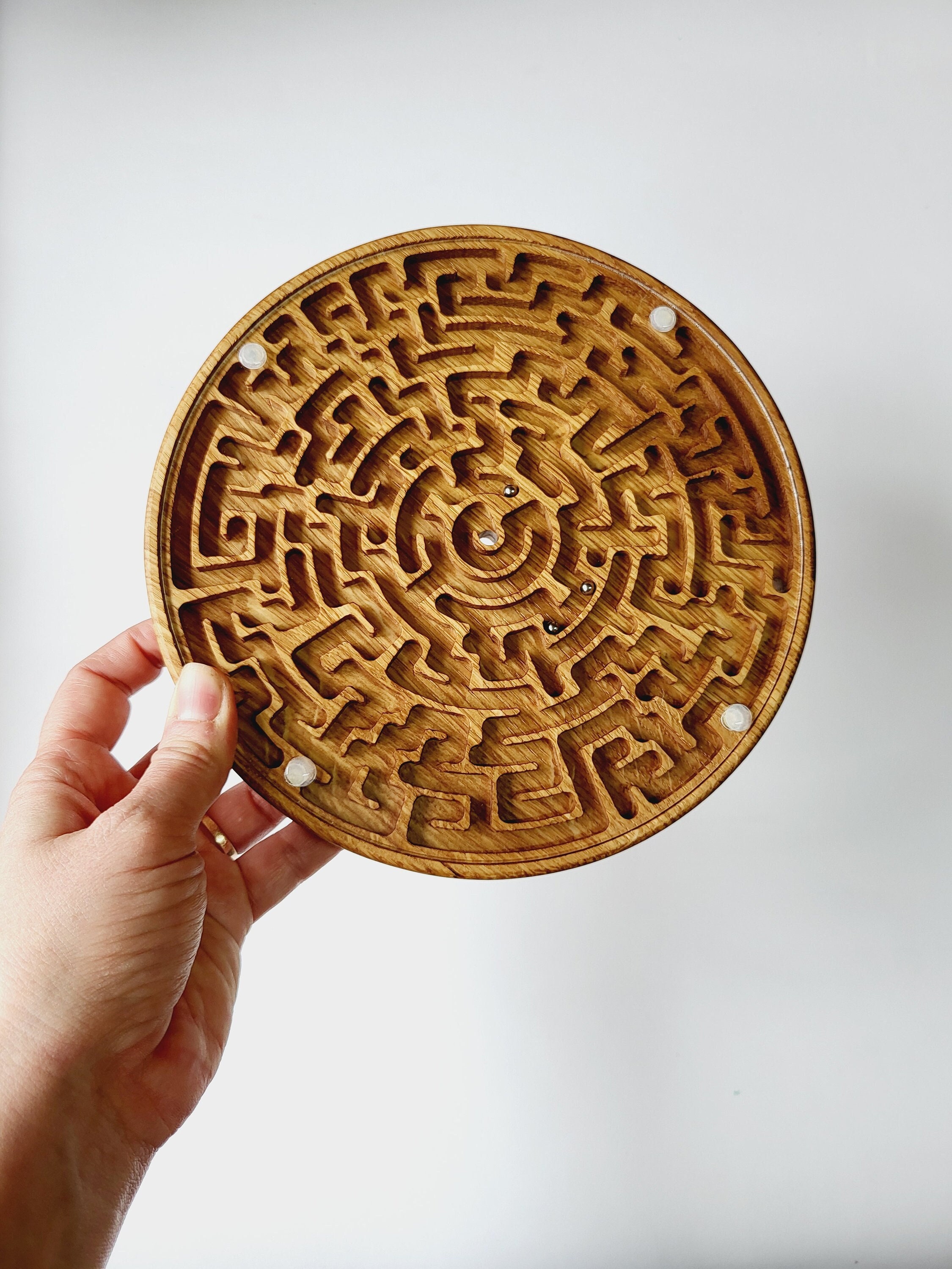 Gift for Kids for Adults Double-sided Labyrinth Maze Family Game