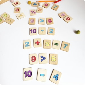 Math Flash Cards Montessori 0-10 Learning Resources Numbers Skills ...