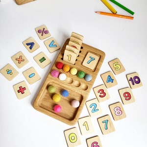Montessori math Educational learning Math manipulatives Homeschool Early childhood Counting activities Addition subtraction preschool gift