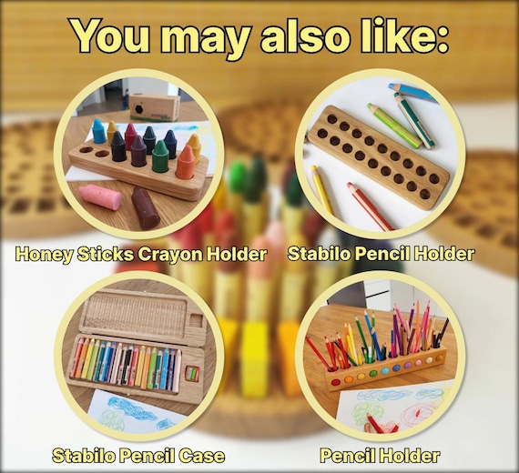Stylish Stabilo Pencil Case for Pencils Woody 3 in 1 With Built-in