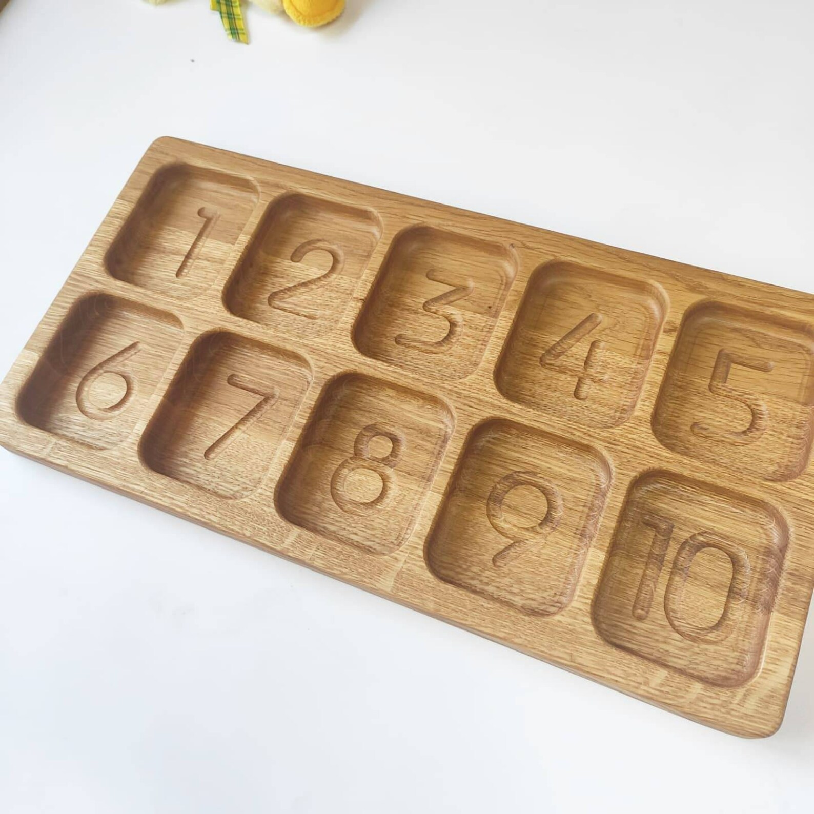 Montessori Sorting Tray With 10 Sections and Numbers Gifts Etsy