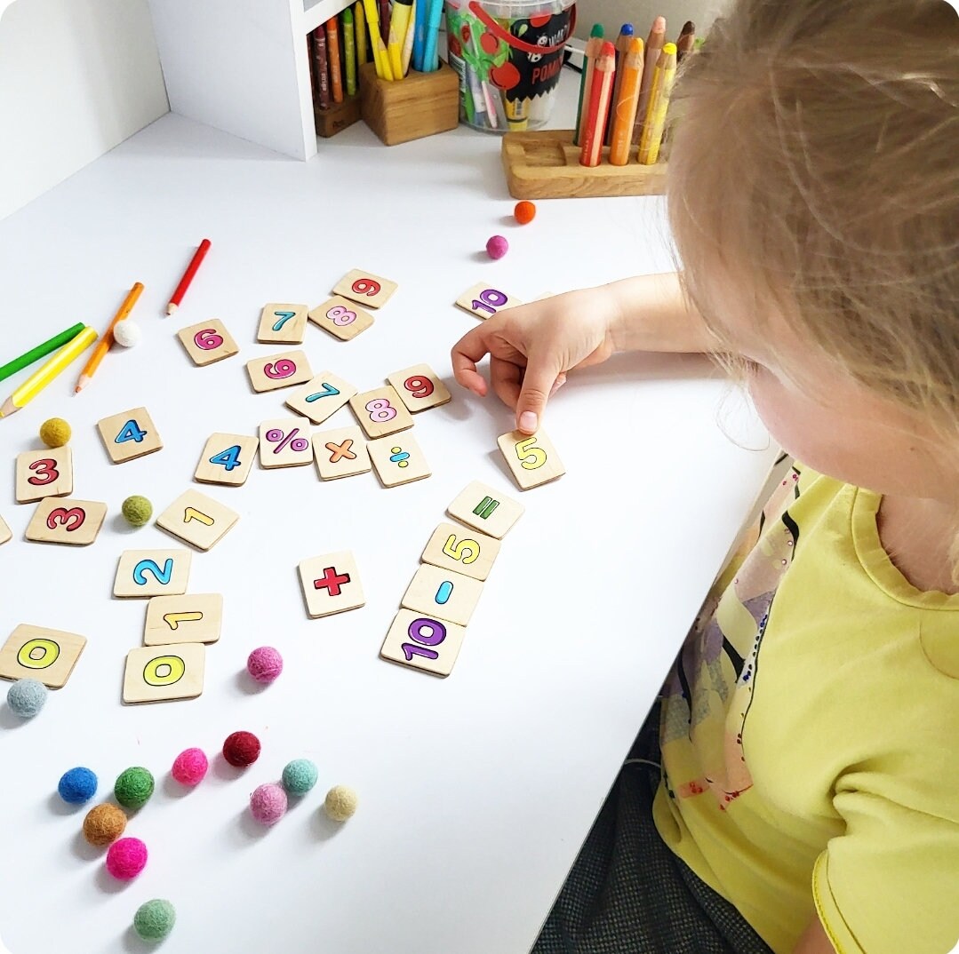 Math Flash Cards Montessori 0-10 Learning Resources Numbers Skills ...