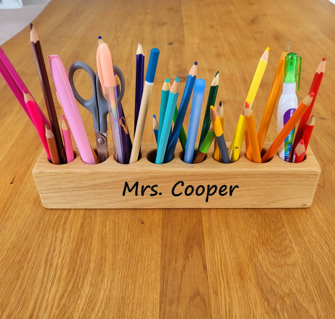 Teacher Gift Pencil Pen Holder Desk Organizer Back to School ...