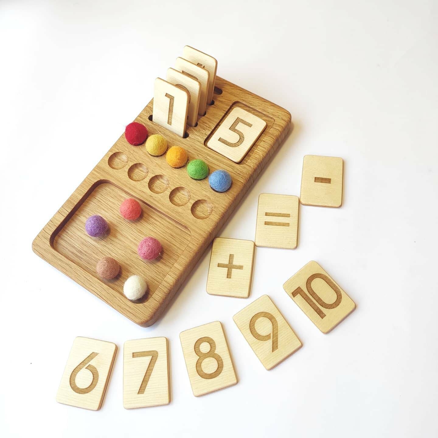 Wooden Finger Arithmetic Montessori Teaching Aids, Enlightenment Educa