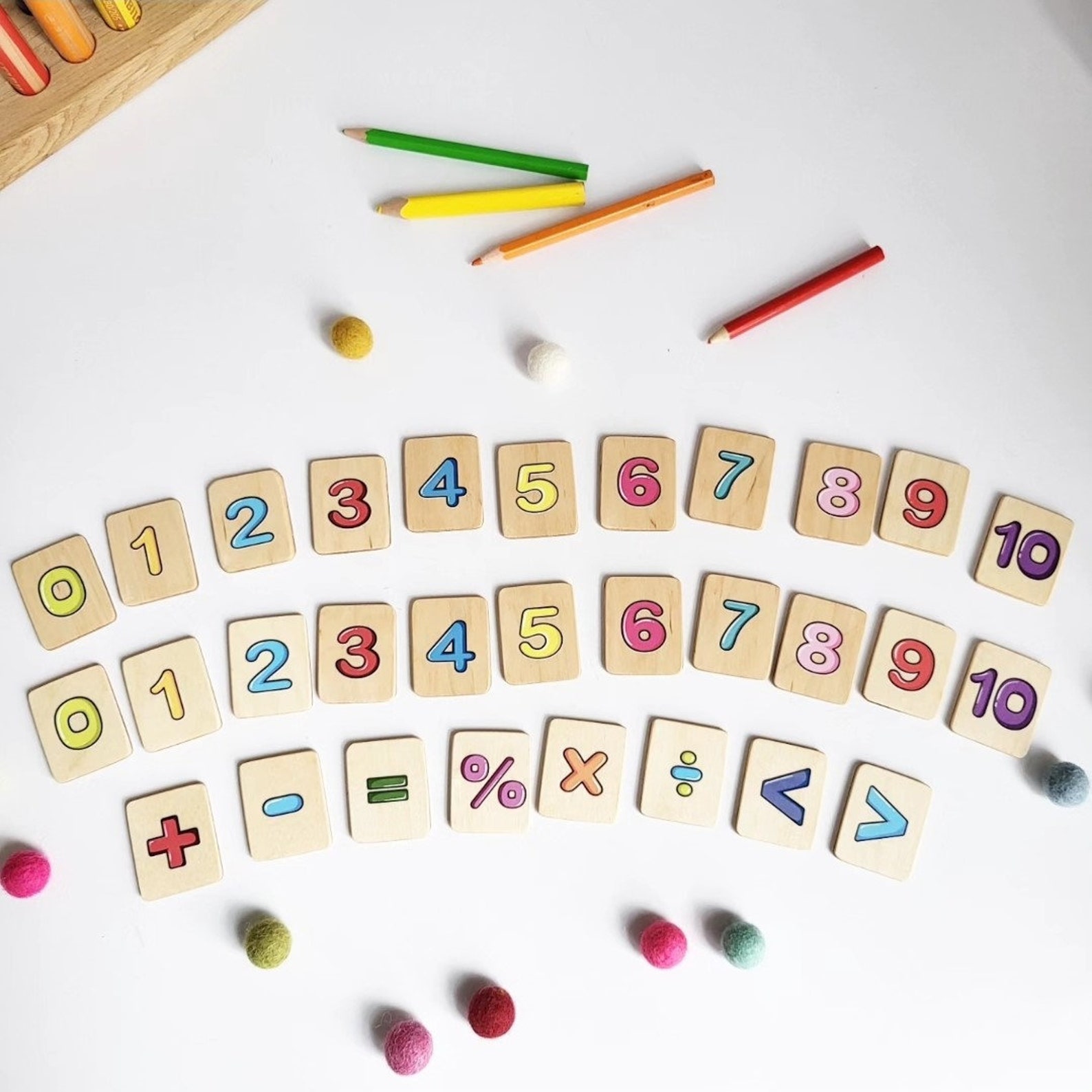 Learning Rescources Numbers Math Flash Cards Montessori 0-10 Learning Resources Numbers Skills ...