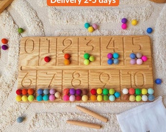 Gift for kids Montessori number tracing board homeschool education Number tracing tool Handwriting Numeracy Classroom For ages 4+