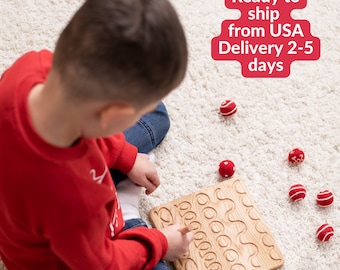 Montessori toy prewriting tracing reversible board learning to write fine motor skill birthday gift for kidswriting waldorf educational toy