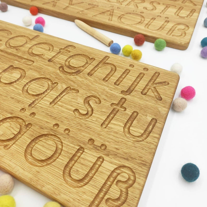 German Alphabet Reversible Tracing Board With Printed Etsy