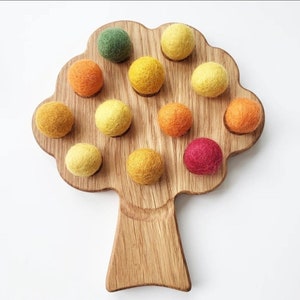 Montessori toys for kids wooden tree for fine motor skills activities homeschool learning resource gift for kids