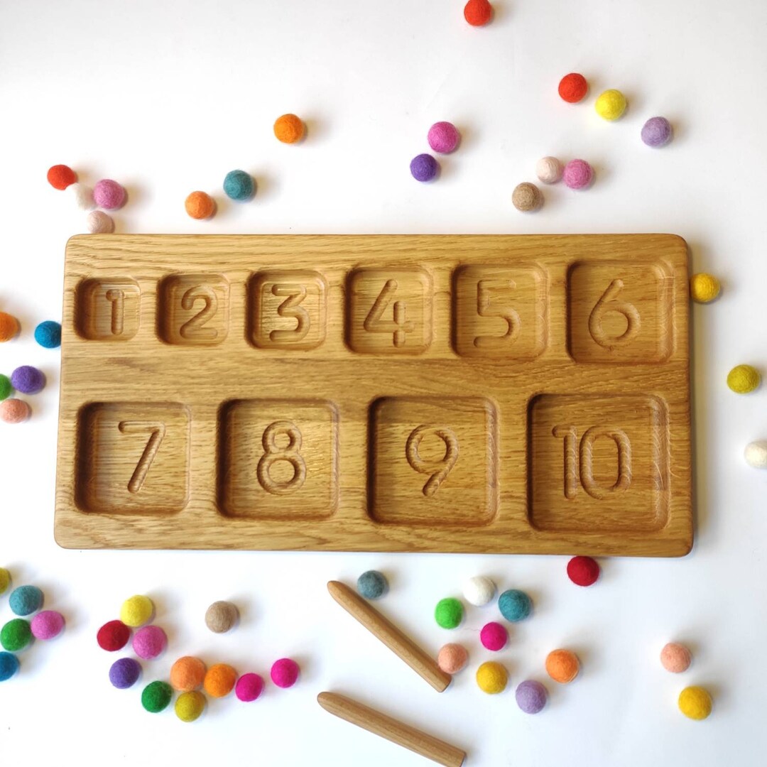 Montessori Sorting Tray Wooden - Etsy