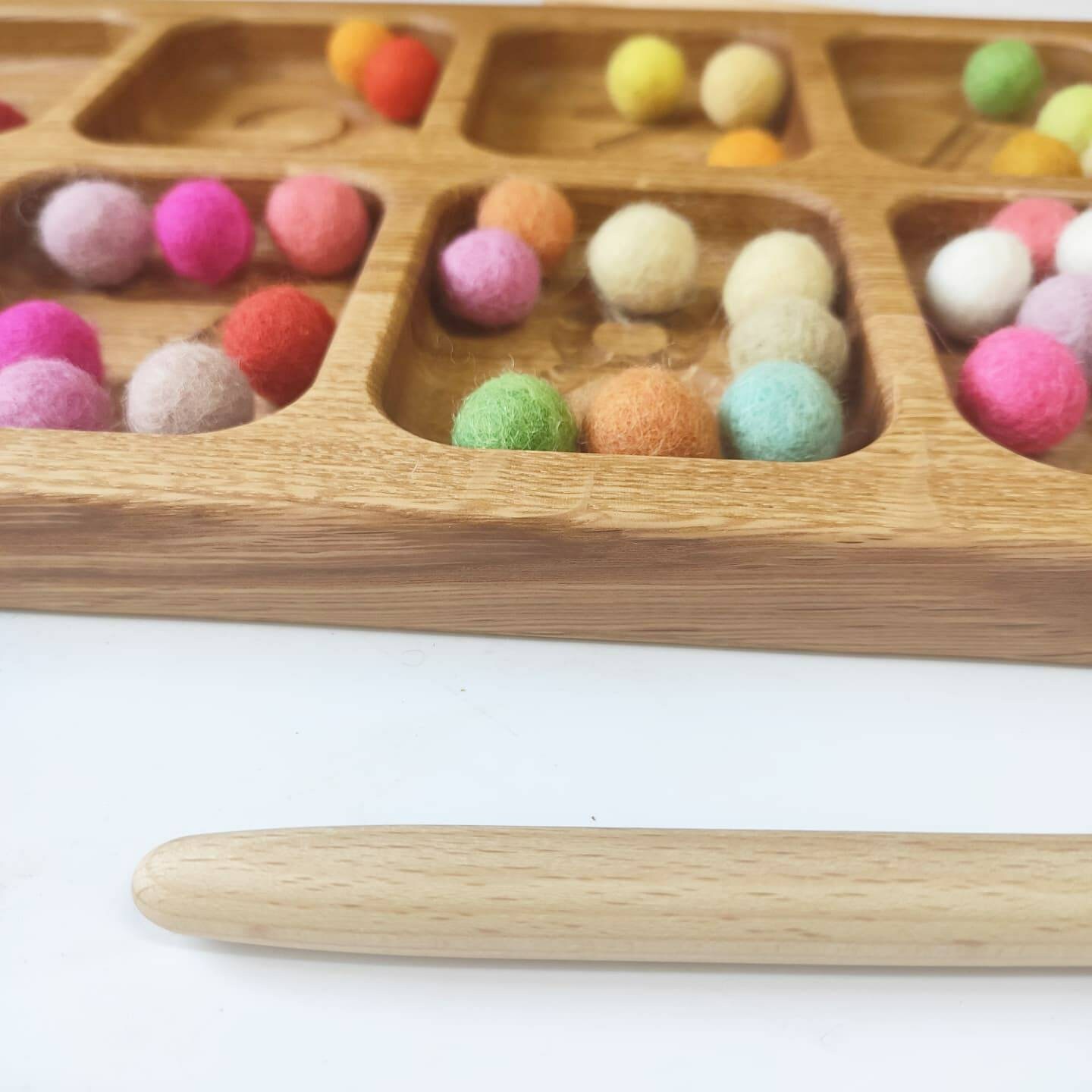 Montessori Sorting Tray With 10 Sections and Numbers Gifts Etsy Australia