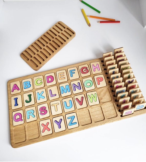 Jeu Montessori Enfant 3-5 Ans – Puzzle Alphabet Bois, Pêche à La Ligne, Trieur De Formes – Apprendre à Lire Et écrire – Cadeau Fille Garçon Jeu Montessori Enfant 3-5 Ans – Puzzle Alphabet Bois, Pêche à La Ligne, Trieur De Formes – Apprendre à Lire Et écrire – Cadeau Fille Garçon