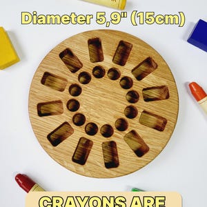 Stockmar crayon holder for sticks blocks Waldorf crayon holder gift for kids desk organizer wooden stiftehalter homeschool WITHOUT CRAYONS image 16