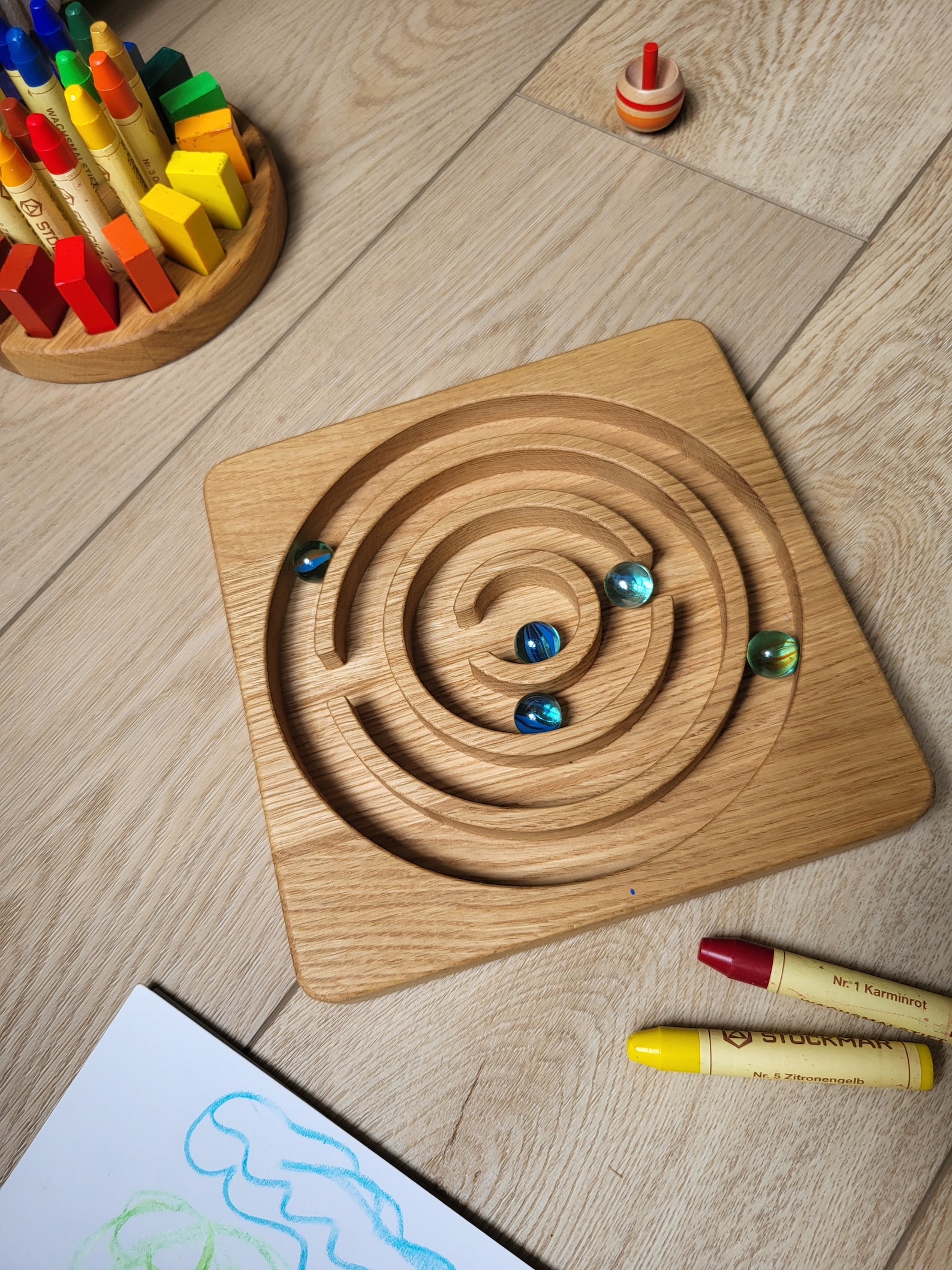 Hölzernes Labyrinth labyrinth Spiel Lernspielzeug Geschenk für Kinder