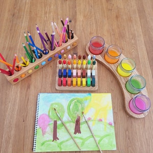 Geschenk Box für junge Künstler montessori Lehrerin Geschenk für Lehrer zu Hause Schule Lehrer Geschenk für Waldorf Dekor Geschenk Junge Mädchen