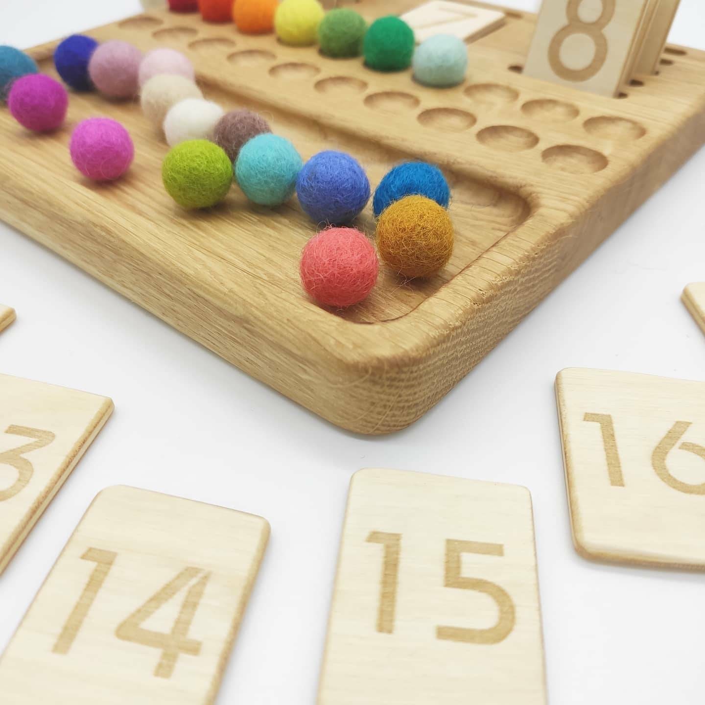 Math board 1-20 with number cards | Etsy