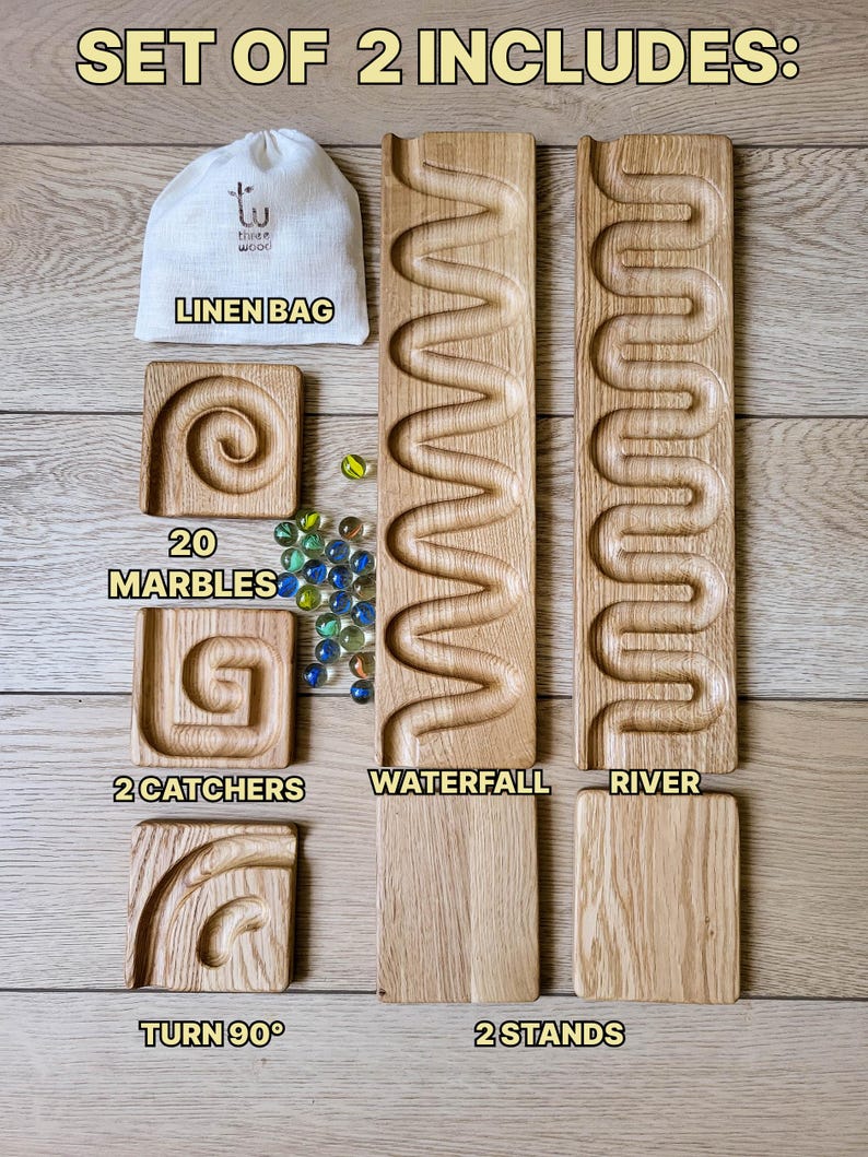 Kids Gift Marble Run Track Race Marble Machine Winding Track Ramps ...