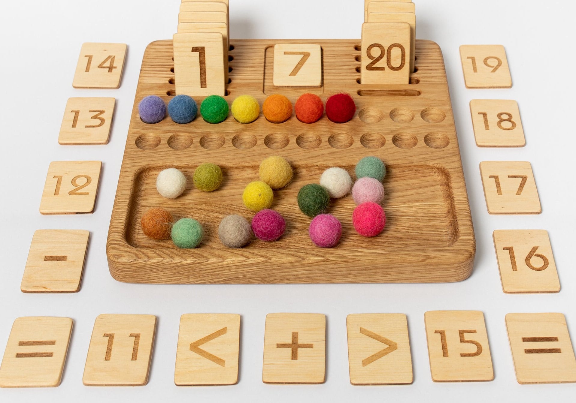 Kids Wooden Numbers Sorting Clock Circular Cognitive Development  Educational Toy