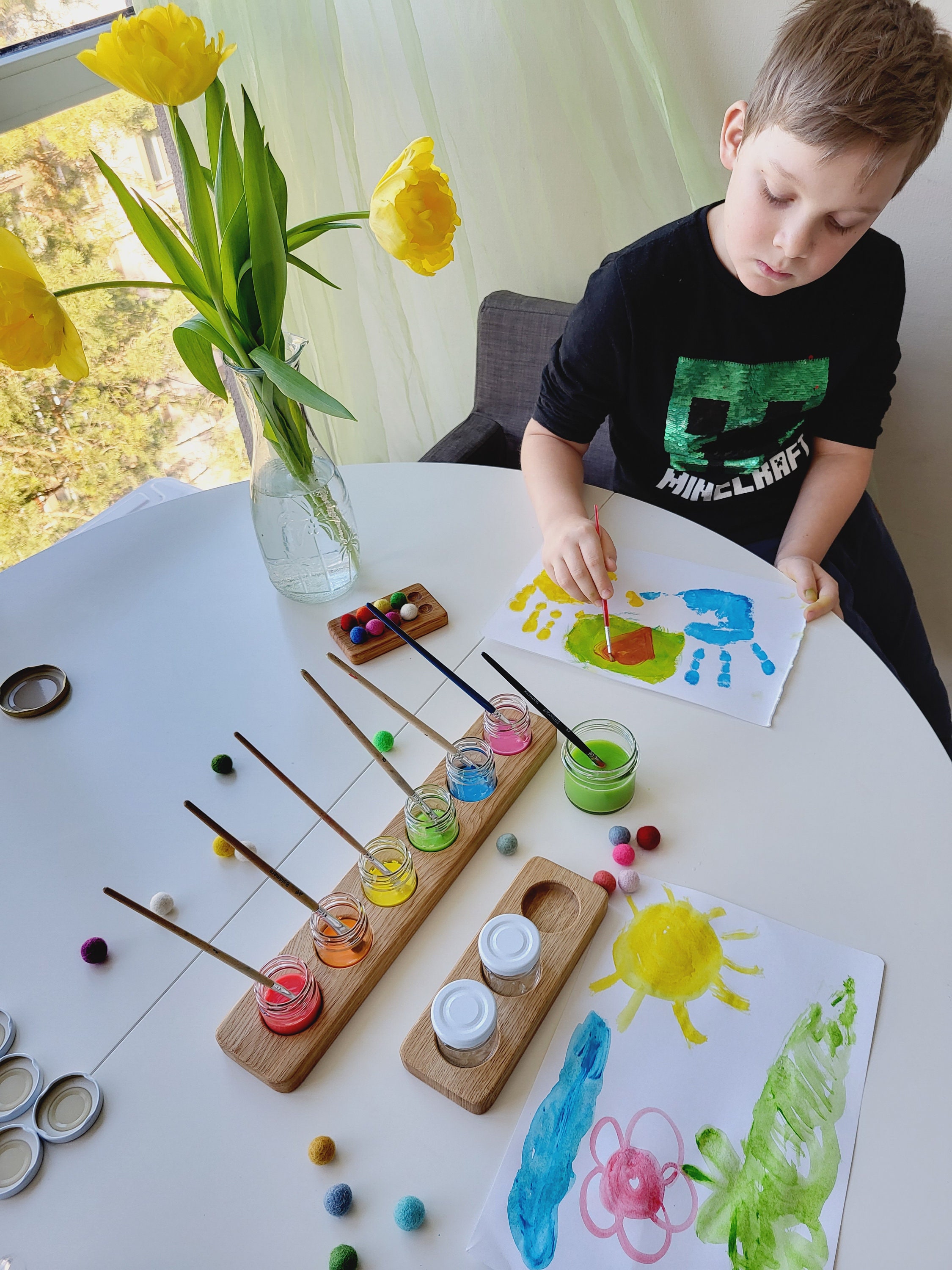 30 Stk 3 Ml Mini-farbtöpfe Kunststoff Für Schule  Produktbild-Vorschau 12