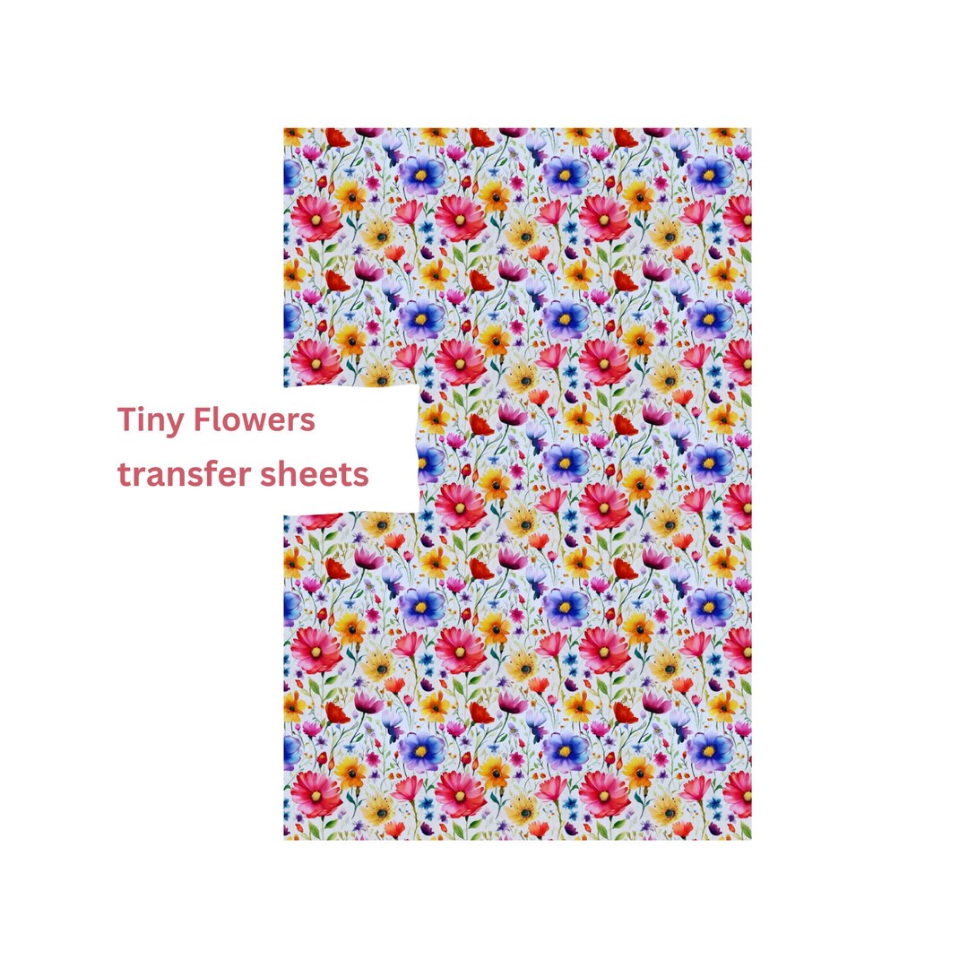 Tiny Flowers, Image Transfer Sheets for Polymer Clay, Spring and Summer ...