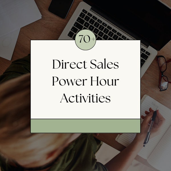 Daily Task Ideas for Direct Sellers / PDF Printable / Network Marketing IPA's / MLM / Consultant / Direct Sales / Daily Activities