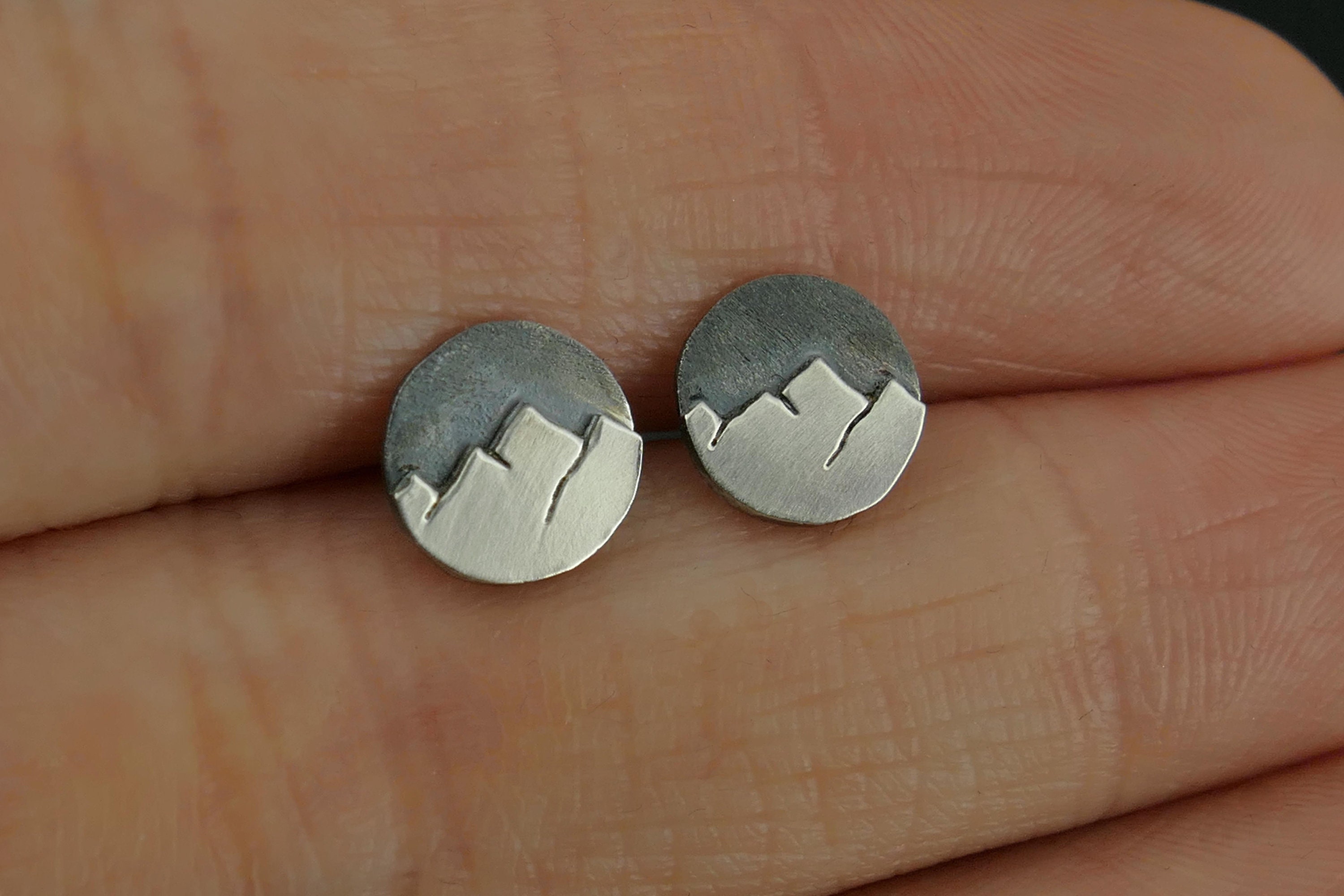 Orecchini di montagna / argento sterling .925 / gioielli di voglia di