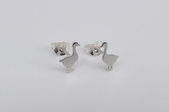 CUPENDA Orecchini Anatra In Argento 925 Placcato Oro 18k | Simpatici Orecchini Gialli Per Donne | Ipoallergenici Con Scatola Regalo
