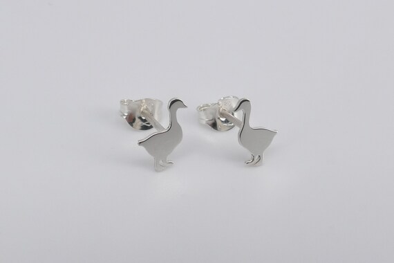 CUPENDA Orecchini Anatra In Argento 925 Placcato Oro 18k | Simpatici Orecchini Gialli Per Donne | Ipoallergenici Con Scatola Regalo