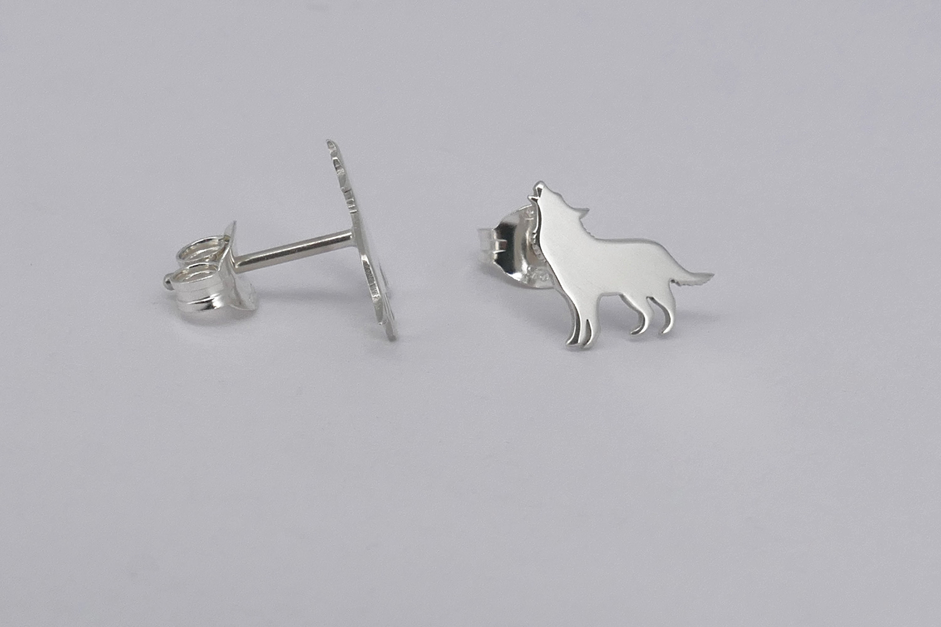 Orecchini A Perno Uomo Donna In Argento 925 Con Motivo Lupo/Leone/Drago – Gioielli Ipoallergenici Dal Design Nordico Vichingo