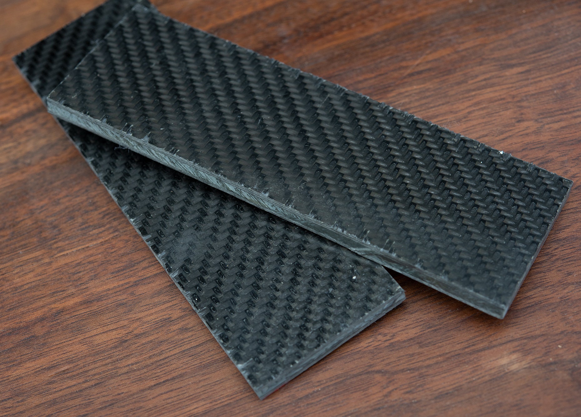 Carbon Fiber Knife Scales 2x6 Black Plain Weave Etsy