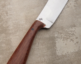 Custom Utility/Petty Knife 1095 High Carbon Steel Natural Micarta Handle 5" Blade; 10" overall