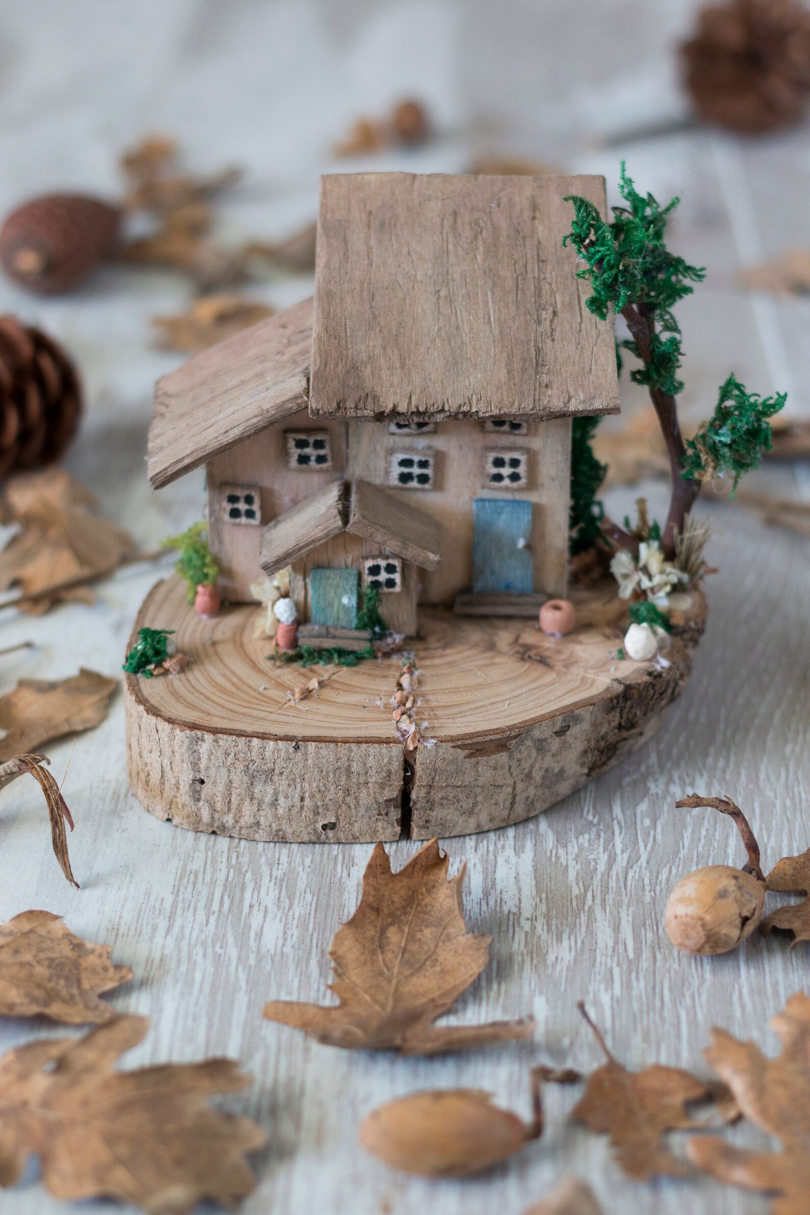 Decorative Wooden Houses Etsy