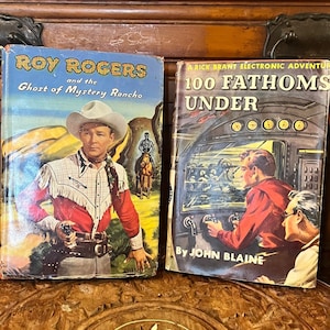 Male Character Novels. Western, Adventure Novels. Roy Rogers. Male Character Books. 100 Fathoms Under