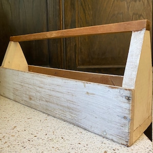 Wood Box – Wood Toolbox - Handmade Wooden Box - Wooden Toolbox - Large  Wooden Toolbox - Wood Home Organizer