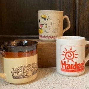 Advertising Coffee Cups. Hardee&#39;s Coffee Mug. Rise and Shine Hardee&#39;s. Dog Food Mug. Restaurant Cup.  Collect Dog Food Advertising. Choice