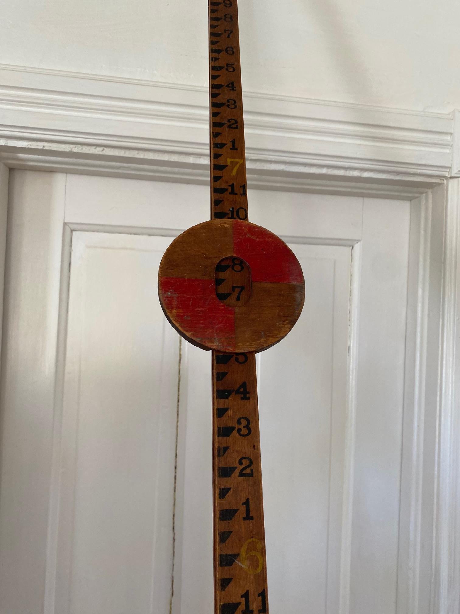 10 Foot Measuring Stick. Wooden Yard Stick. Grade Rod Rule Surveying ...
