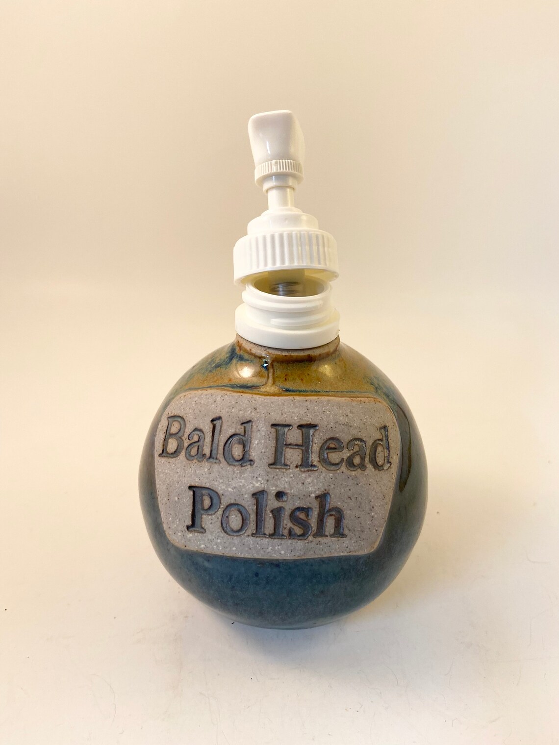 Bald Head Gift. Bald Head Polish Squirt Bottle. Bald Head Etsy