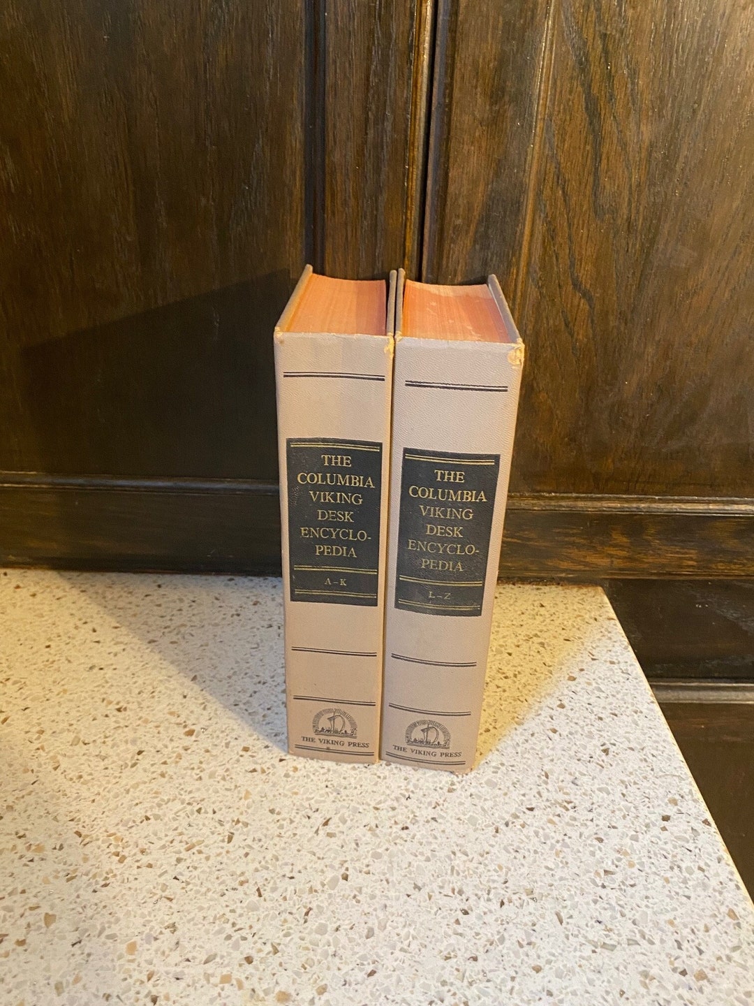 2 Desk Encyclopedia Set. Columbia Viking Encyclopedias AZ. Etsy