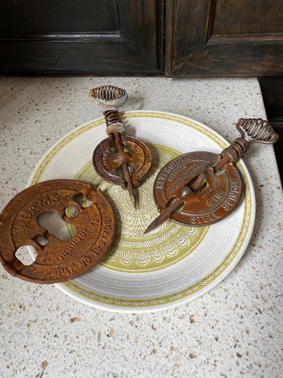 Stove Dampers. Vintage Appliance Parts. Rusty Distressed Metal Etsy